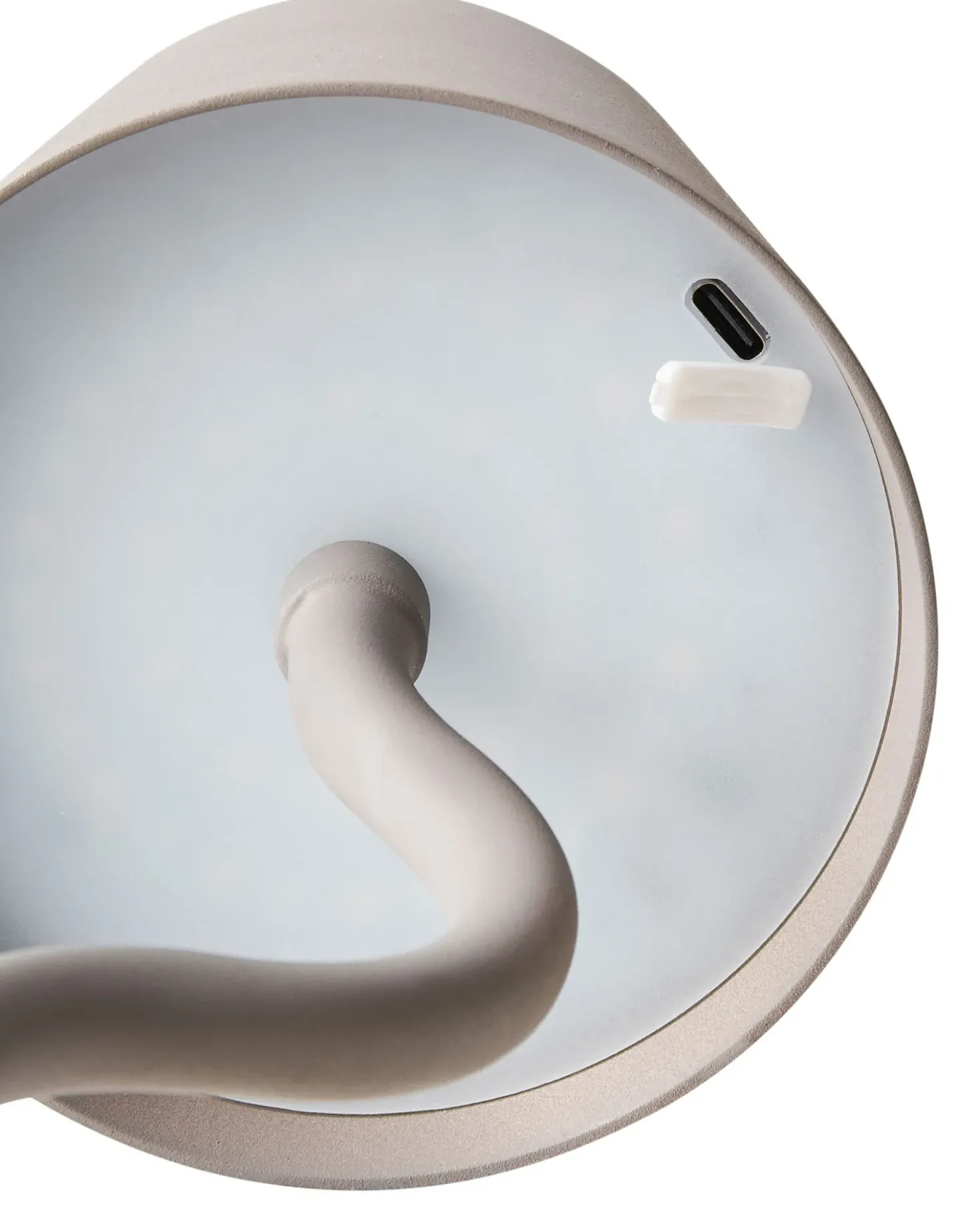 Trådløs LED-bordlampe VOUGA Med dæmpning Metal Beige