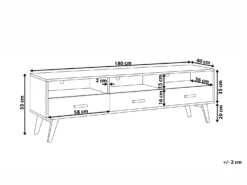 TV-bord LIBERTY Hvid