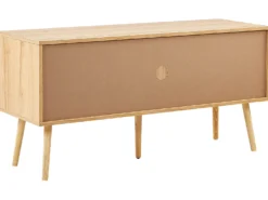 TV-bord PEROTE Rattan Lysebrun