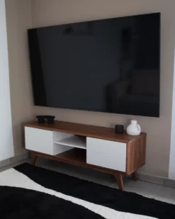 TV-bord ROCHESTER Brun/hvid