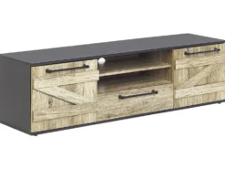 TV-bord SALTER Brun/sort