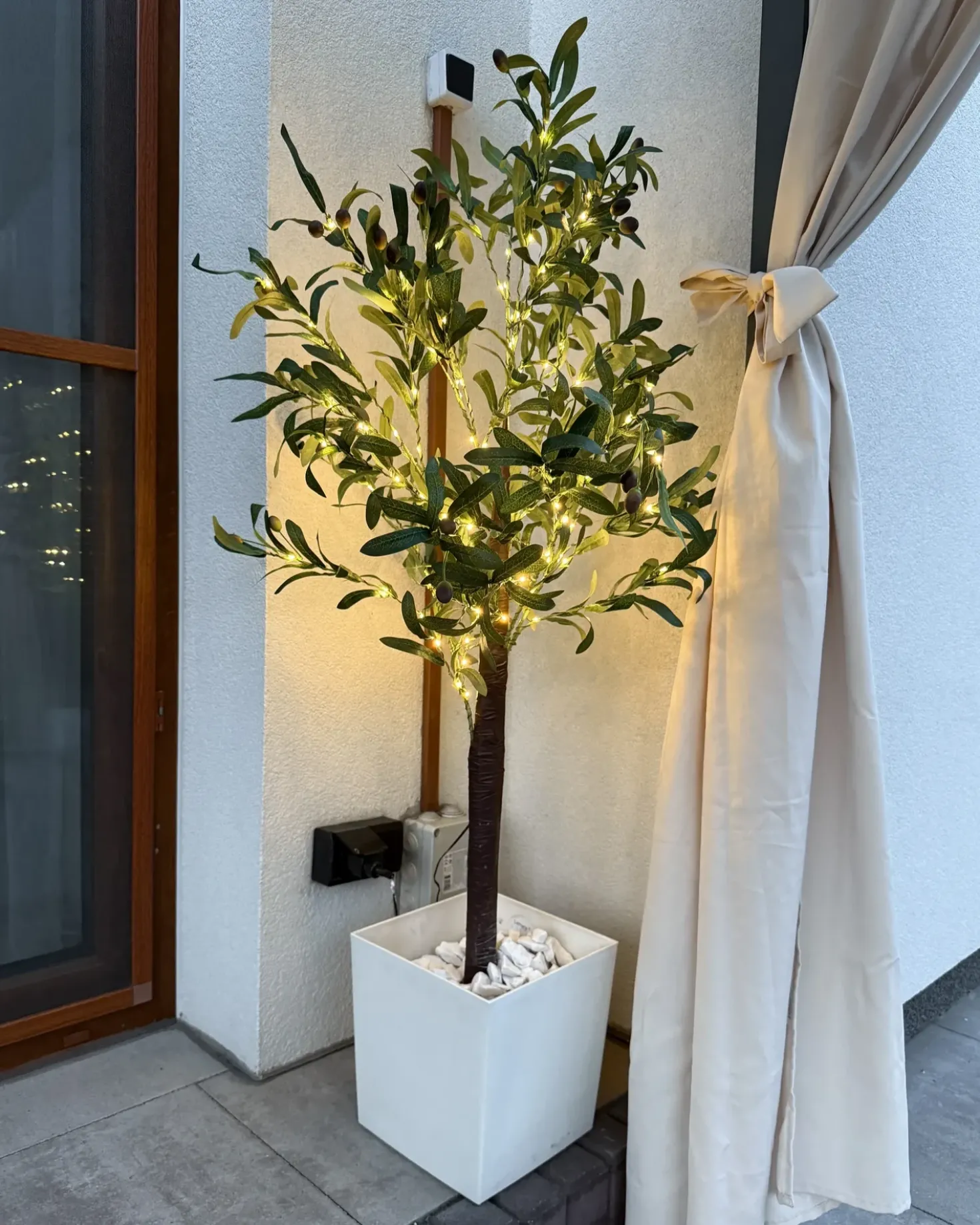 Udendørs dekoration LED CELIONI Træ 120 cm Grøn