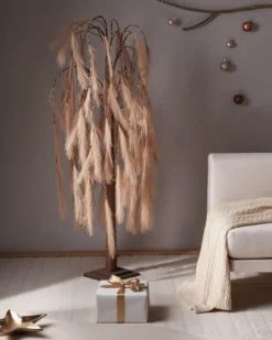 Udendørs dekoration LED KOPASKER Træ 160 cm Beige