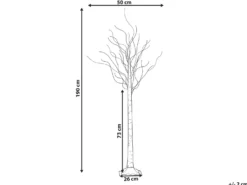 Udendørs dekoration LED LAPPI Juletræ 190 cm Hvid