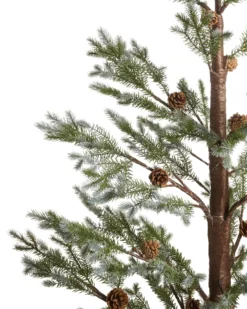 Udendørs dekoration LED LAUGARAS Juletræ 150 cm Grøn