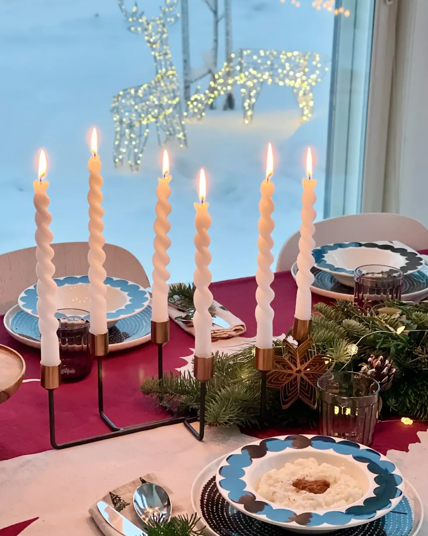 Udendørs dekoration LED MAHLATTI Rensdyr 128 cm Sort