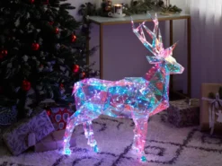 Udendørs dekoration Smart LED med app POLARIS Rensdyr 90 cm Multifarvet