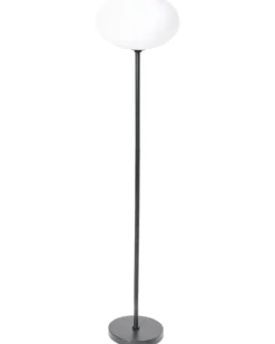 Udendørs solcelle LED-gulvlampe LUMBE Sort