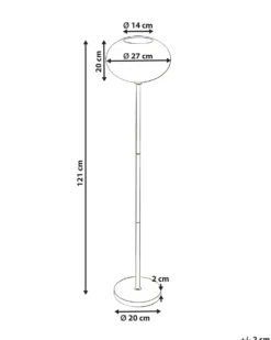 Udendørs solcelle LED-gulvlampe LUMBE Sort