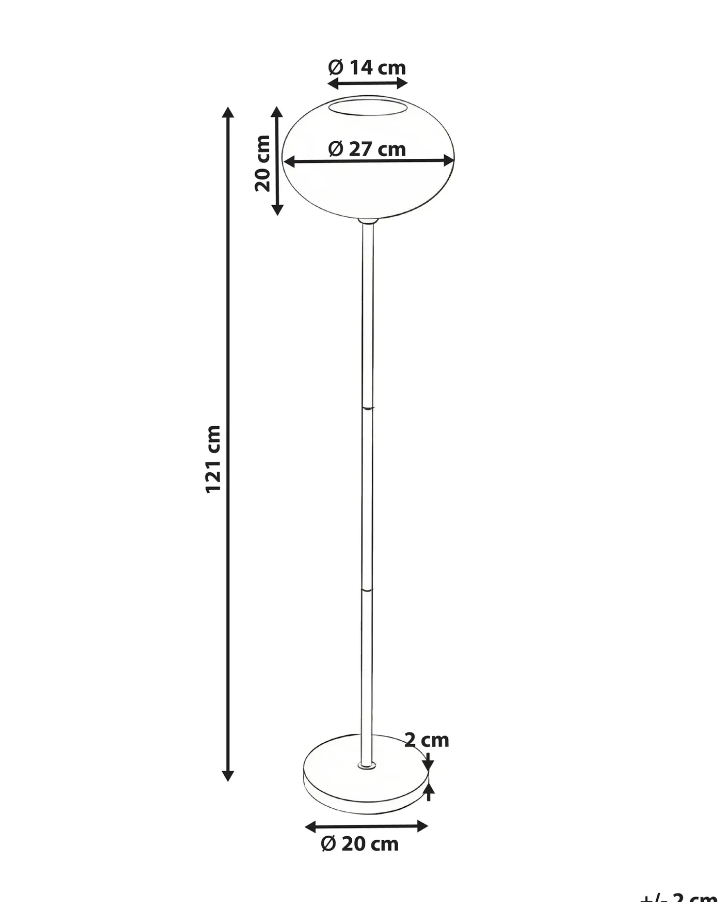 Udendørs solcelle LED-gulvlampe LUMBE Sort
