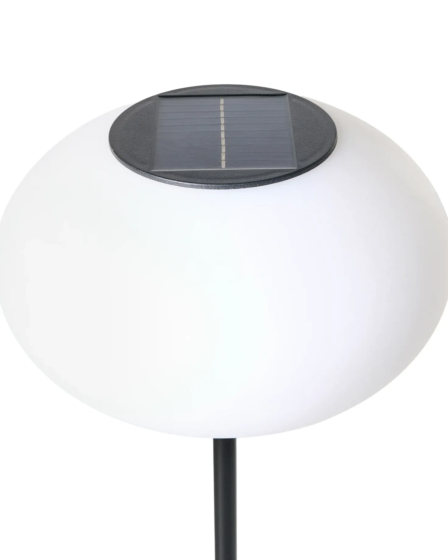 Udendørs solcelle LED-gulvlampe LUMBE Sort