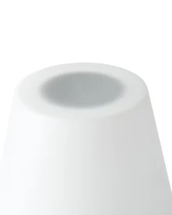 Udendørs solcelle LED-gulvlampe FONESCA Med fjernbetjening Hvid