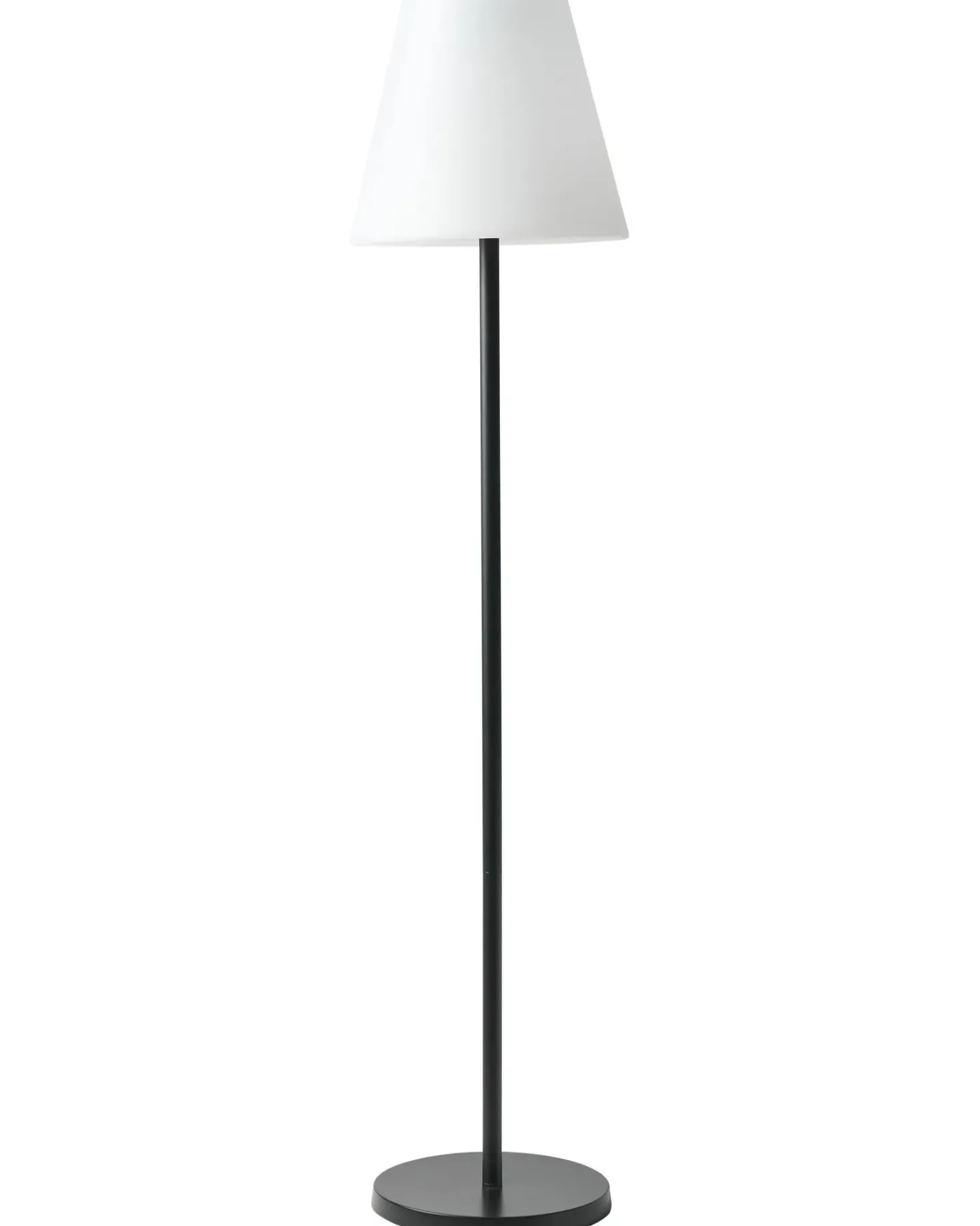 Udendørs solcelle LED-gulvlampe FONESCA Med fjernbetjening Hvid