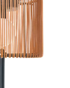 Udendørs solcelle LED-gulvlampe LUENA Brun