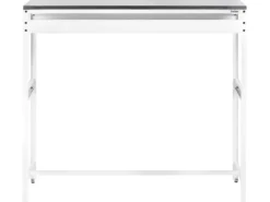 Udendørs barbord MAENZA 120 cm 40 cm Metal Hvid