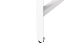 Udendørs barbord MAENZA 120 cm 40 cm Metal Hvid