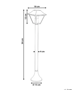 Udendørs bedlampe GOSABA Sort