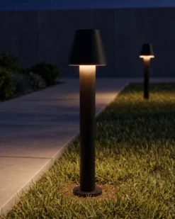 Udendørs LED-bedlampe HOLMES Sort