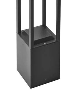 Udendørs LED-bedlampe med solceller LOON Sort
