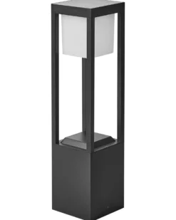 Udendørs LED-bedlampe med solceller LOON Sort