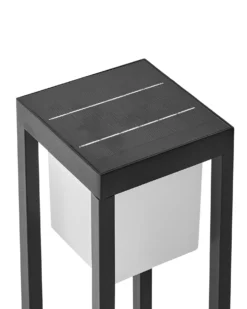 Udendørs LED-bedlampe med solceller LOON Sort