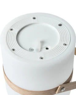 Udendørs LED-bordlampe ESTERO Med fjernbetjening Hvid