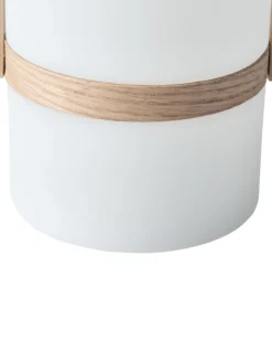 Udendørs LED-bordlampe ESTERO Med fjernbetjening Hvid