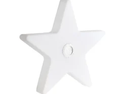 Udendørs LED-gulvlampe OLSAN Stjerne 76 cm Hvid