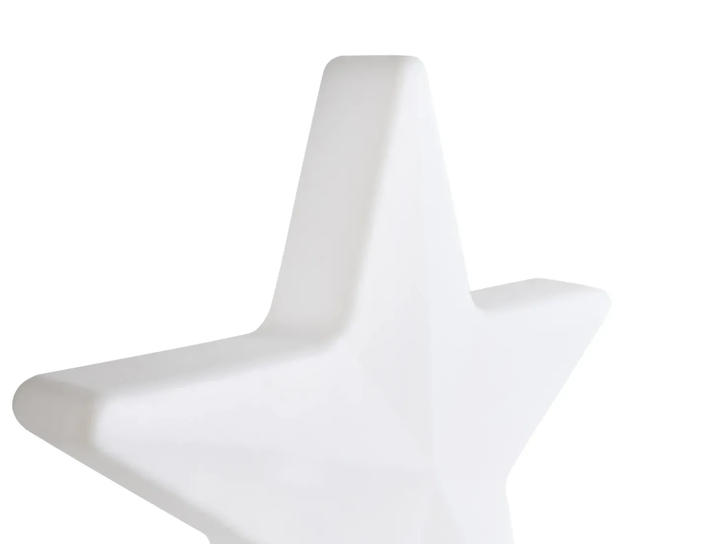Udendørs LED-gulvlampe OLSAN Stjerne 76 cm Hvid