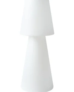 Udendørs LED-gulvlampe SABANAS Med fjernbetjening Hvid