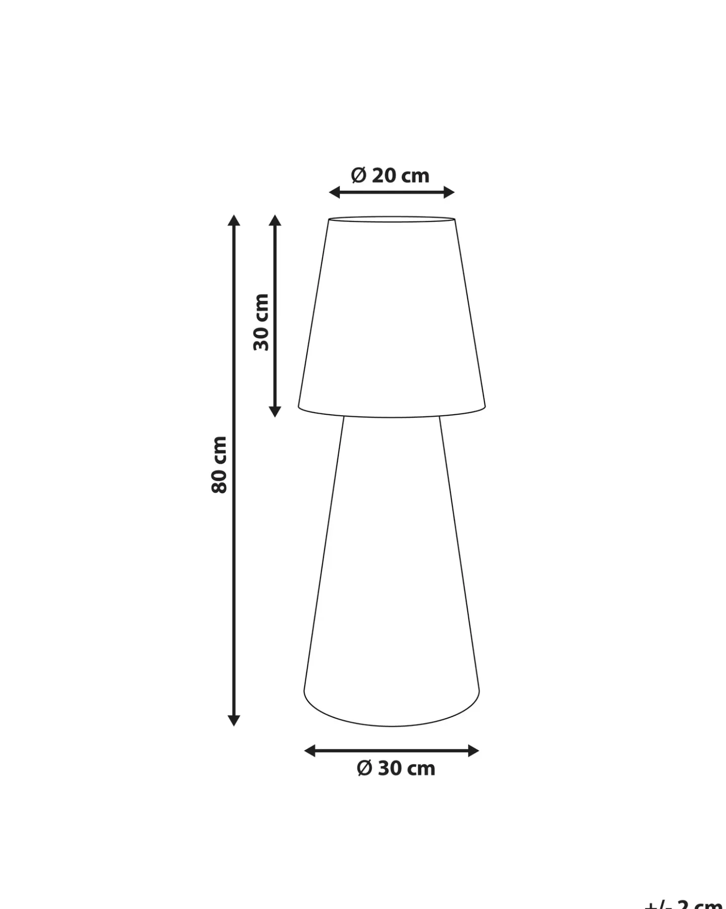 Udendørs LED-gulvlampe SABANAS Med fjernbetjening Hvid