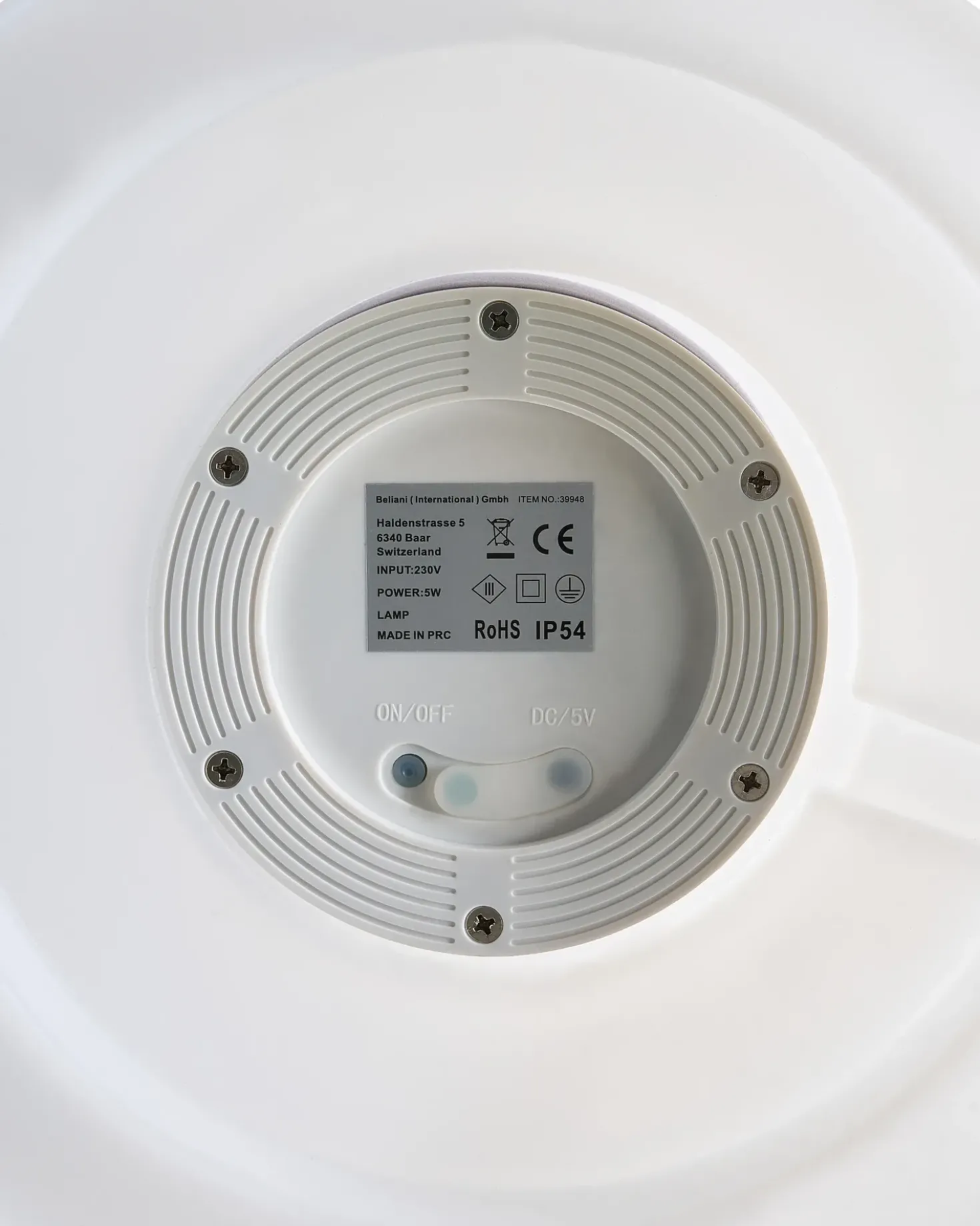 Udendørs LED-gulvlampe TORNE Hvid