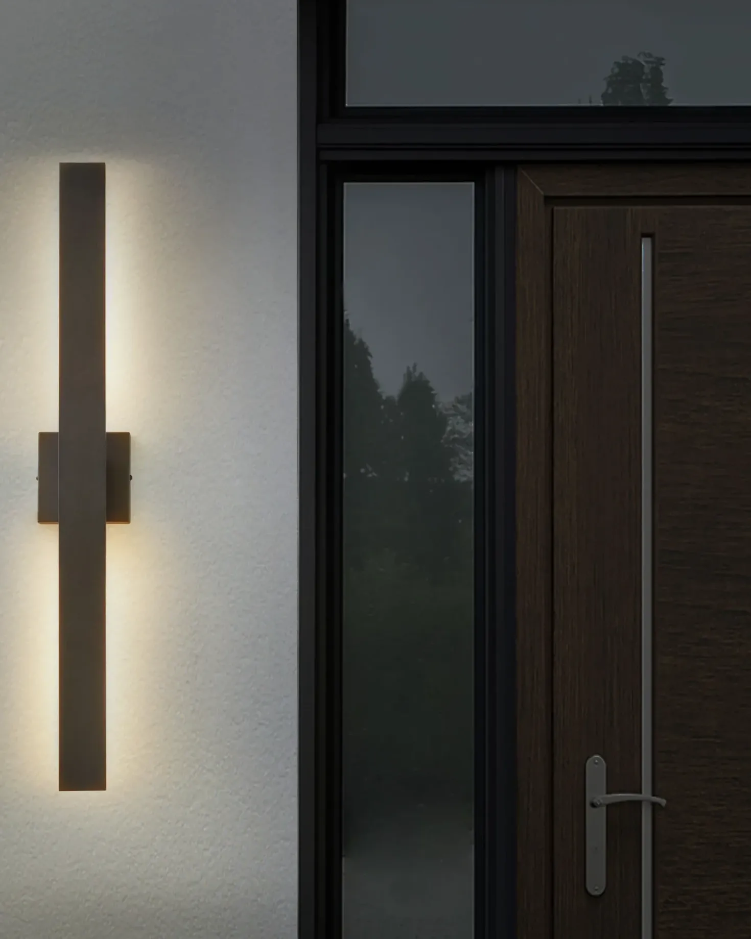 Udendørs LED-væglampe MELGAM Sort