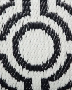 Udendørstæppe BIDAR Sort 90 x 180 cm Kan vendes