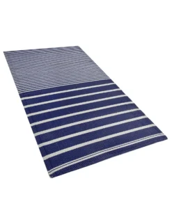 Udendørstæppe HALDIA Navy Blå 90 x 180 cm