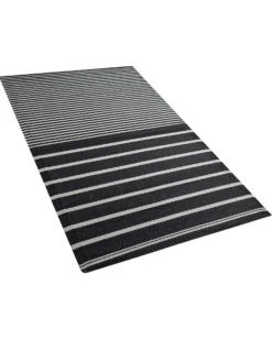 Udendørstæppe HALDIA Sort 90 x 180 cm