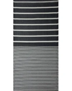 Udendørstæppe HALDIA Sort 90 x 180 cm