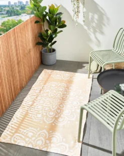 Udendørstæppe KARWAR Beige 80 x 150 cm