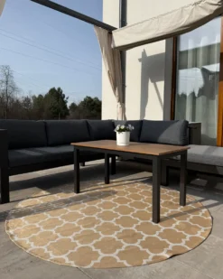 Udendørstæppe MOSORE Beige ø 160 cm