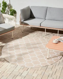 Udendørstæppe MOSORE Beige ø 160 cm