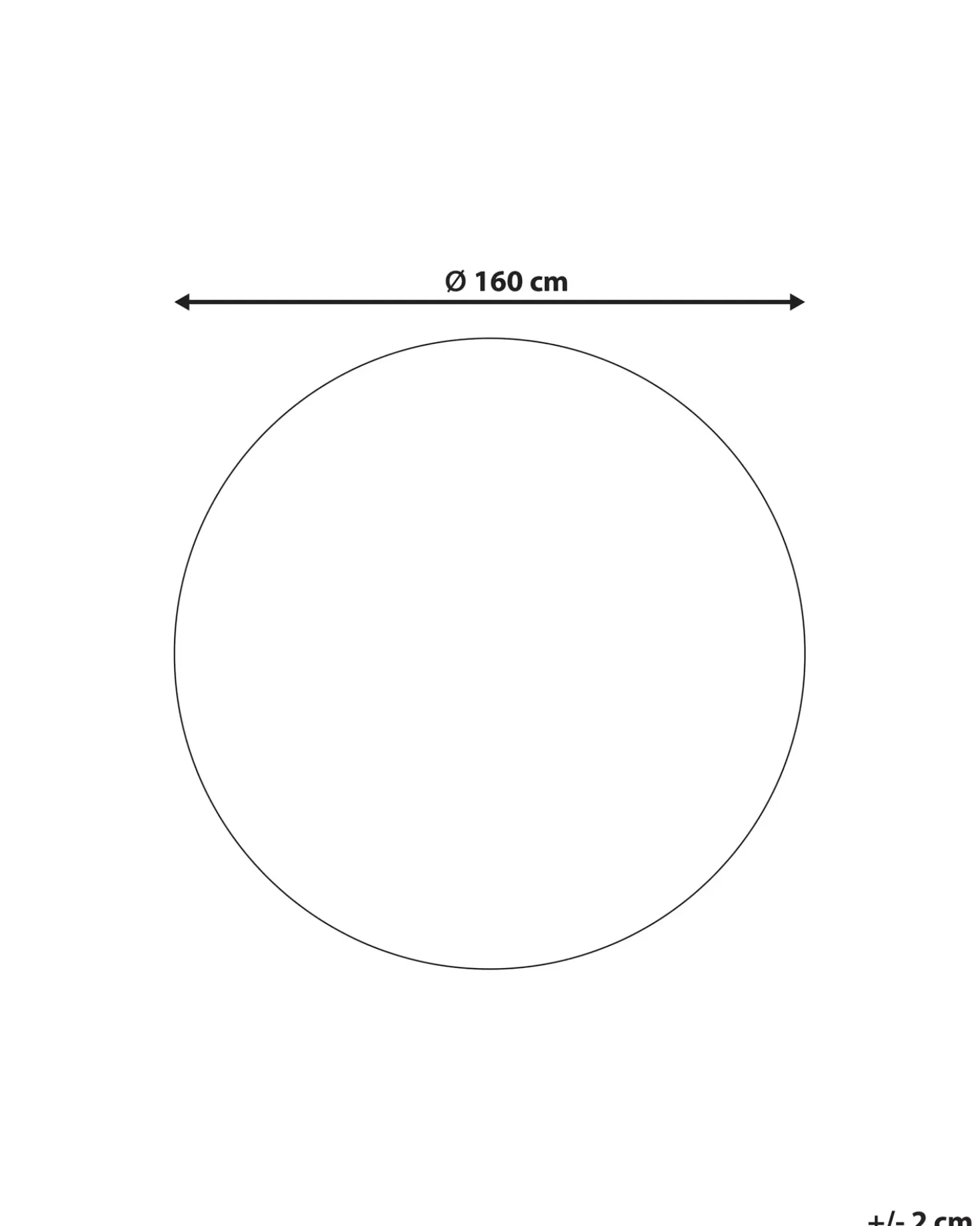 Udendørstæppe MOSORE Beige ø 160 cm