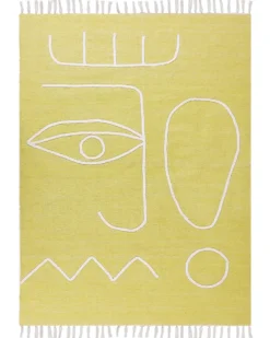 Udendørstæppe YAVU Gul 140 x 200 cm