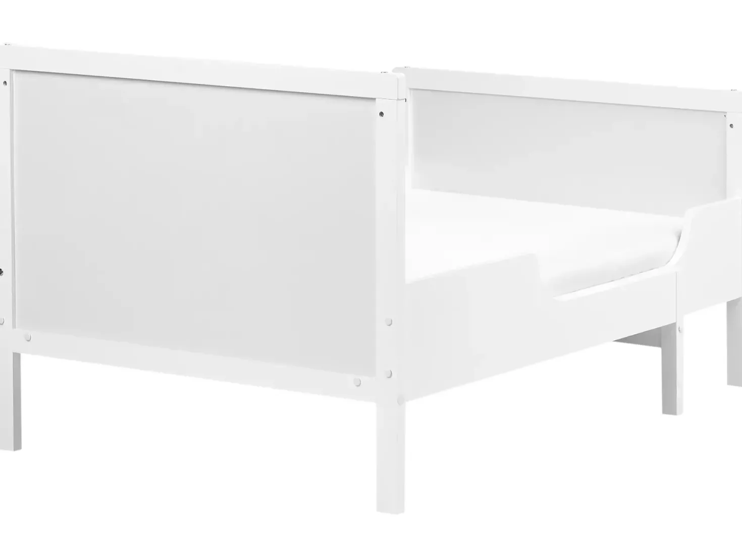 Udtrækkelig børneseng Fyretræ MONTIGNY 90 x 200 cm Hvid