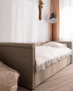 Udtræksseng LIBOURNE 90 x 200 cm Beige