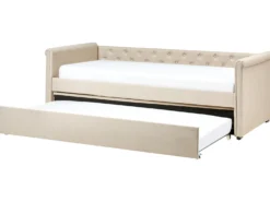 Udtræksseng LIBOURNE 90 x 200 cm Beige