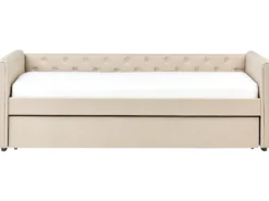 Udtræksseng LIBOURNE 90 x 200 cm Beige