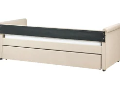 Udtræksseng LIBOURNE 90 x 200 cm Beige