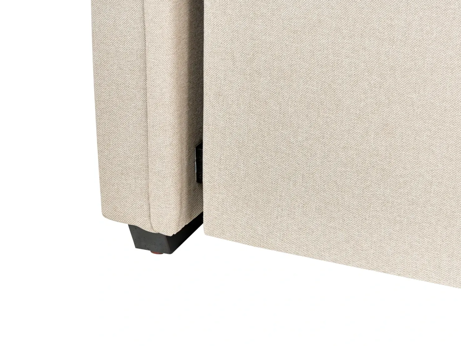 Udtræksseng LIBOURNE 90 x 200 cm Beige