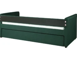 Udtræksseng LIBOURNE 80 x 200 cm Mørkegrøn