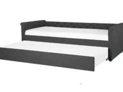 Udtræksseng LIBOURNE 80 x 200 cm Mørkegrå